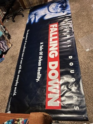 Falling Down 1993 Big 10ft Vinyl Theater Banner Michael Douglas Extremely Rare