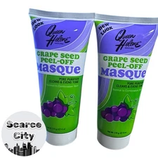 2 X Queen Helene Grape Seed Peel-Off Masque Grapeseed Mask 6 oz Each