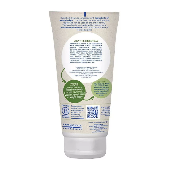 Mustela Crema Hidratante Orgánica para Bebé Rostro y Cuerpo con Aceite de Oliva y Aloe 5 OZ Foto 2 de 4