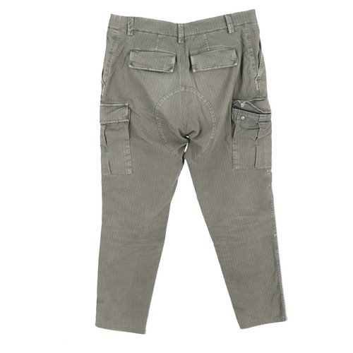 Brunello Cucinelli Cargo Pocket Trousers In Cotton Men Olive Size 50 - Picture 4 of 9