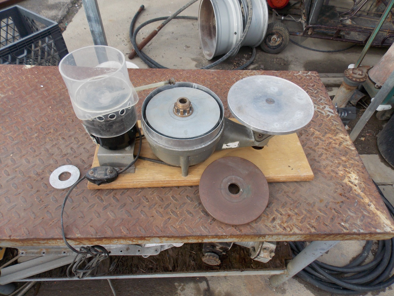 SCOTT FACETER LAPIDARY FACETING TOOL MACHINE No Handpiece, early raytech shaw co