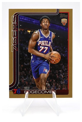 2025 Topps Flagship VJ Edgecombe #203 Gold RC /2025