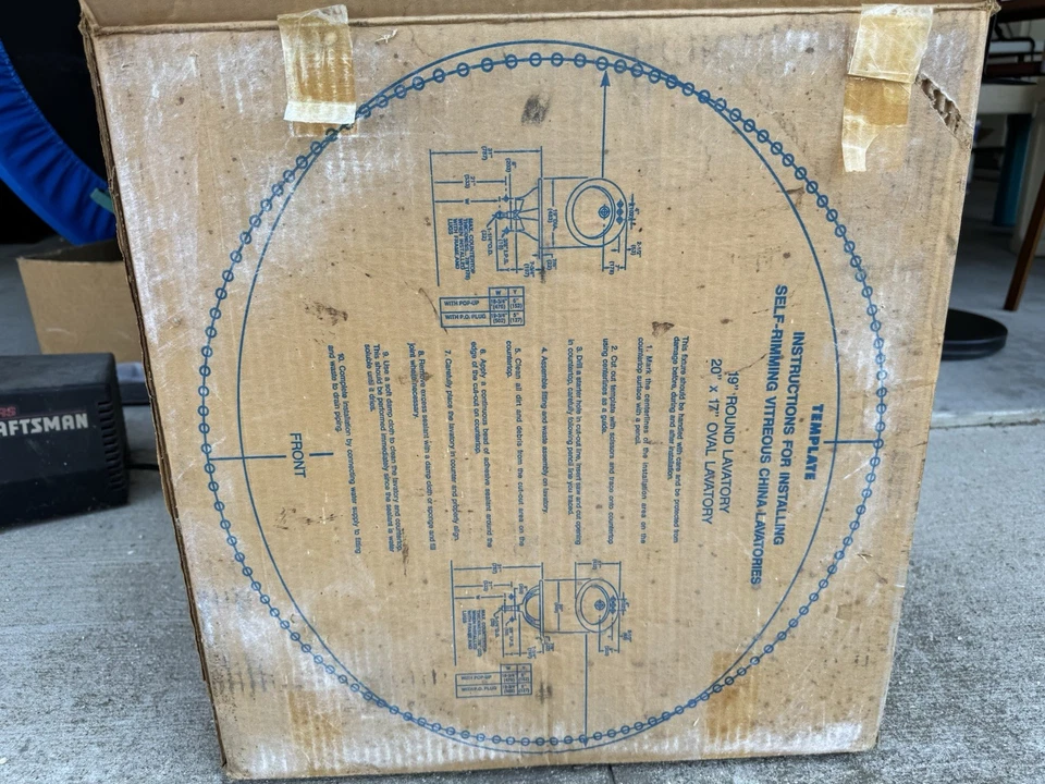 Vintage Pink Drop-In Sink New In Box Eljer Dusty Rose Color - Image 2 of 4