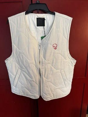 Beige Bone Thugs & Harmony Quilted Vest w/tags. sz Large.