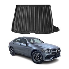 Kofferraumwanne Laderaumwanne für Mercedes GLC 2015-2025 Gummi TPE Schwarz