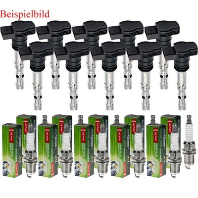 10x STELLOX Zündspule + DENSO Zündkerze für Lamborghini Gallardo Spyder
