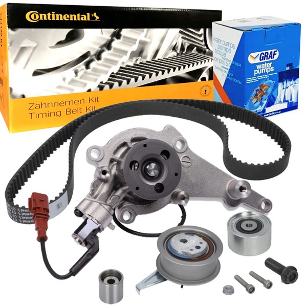 Conti Zahnriemensatz + Wapu FüR A3-Q5 Passat B8 Golf 8 Touran 5T1 Caddy V 2.0TDI-image