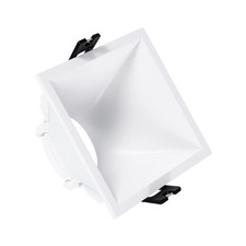 Aro Downlight Cuadrado 45º Bajo UGR para Bombilla LED GU10 / GU5.3 Corte 85 x