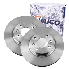 2x VAICO BREMSSCHEIBEN 258mm BELÜFTET VORNE passend für DACIA LOGAN SANDERO LADA