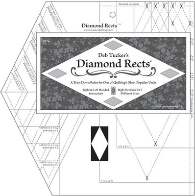 Studio 180 Design Diamond Rects Ruler DT15
