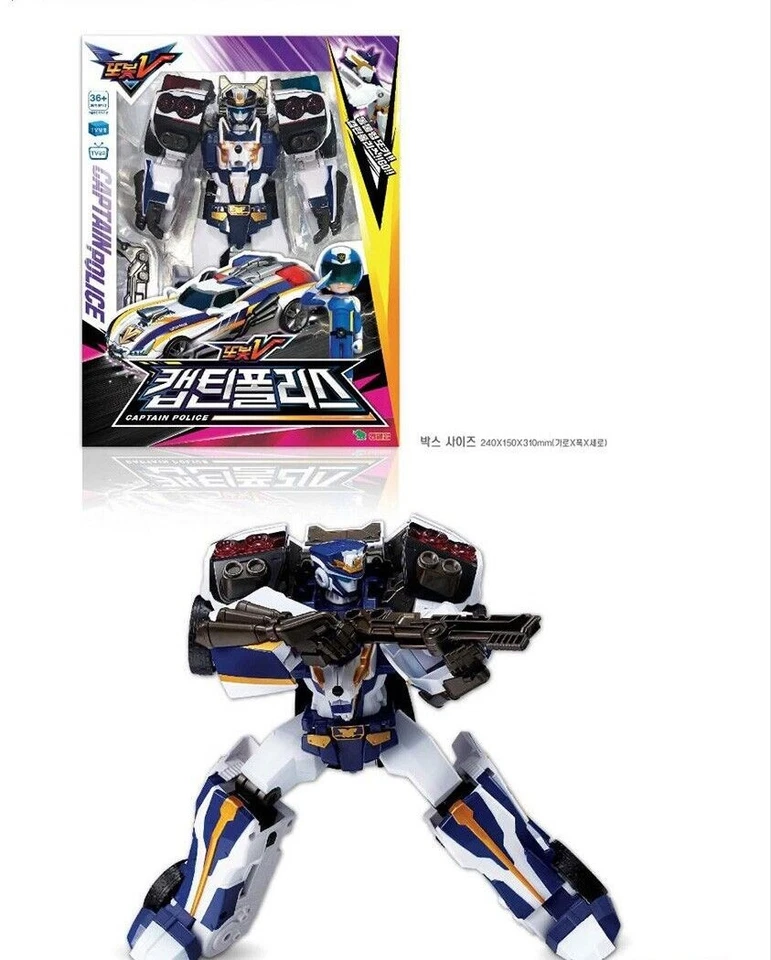 TOBOT V CAPITÁN POLICÍA Sargento Justicia Transformando Robot Figura Coche... - Imagen 4 de 4