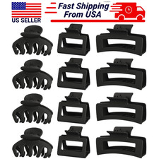 Non-slip Claw Clips for Women 12pcs 3 Styles Strong Hold Small Medium Hair Clips