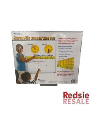Learning Resources Magnetic Elapsed Time Set Back to School Teaching Aid 7 Year+