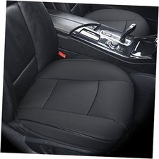 Ultra-Luxury Faux Leather Car Bottom Seat Cover Front Seat Protector 3D - Black