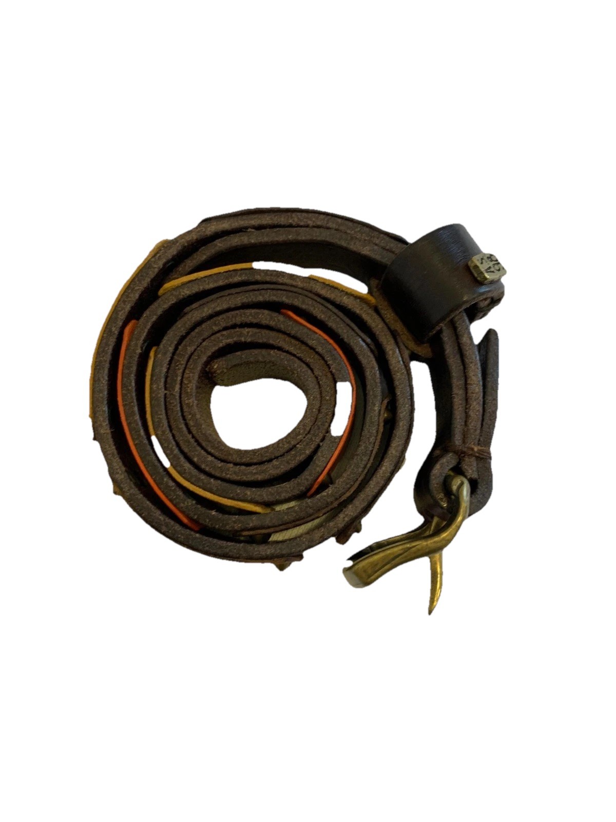 AS98 Brown Multicolor Patchwork Studded Genuine L… - image 12