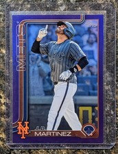 J.D. Martinez- 2025 Topps Series 2 - Purple Refractor. #549. #'d  142/250.    