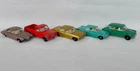 Lesney Matchbox group 5 no. cars 1:75 1960's, Jeep, Jaguar, Opel, Zephyr,MG 1100