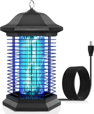 Outdoor Electric Bug Zapper, 18W, 4400V, 1/2 Acre Coverage for Insect Control