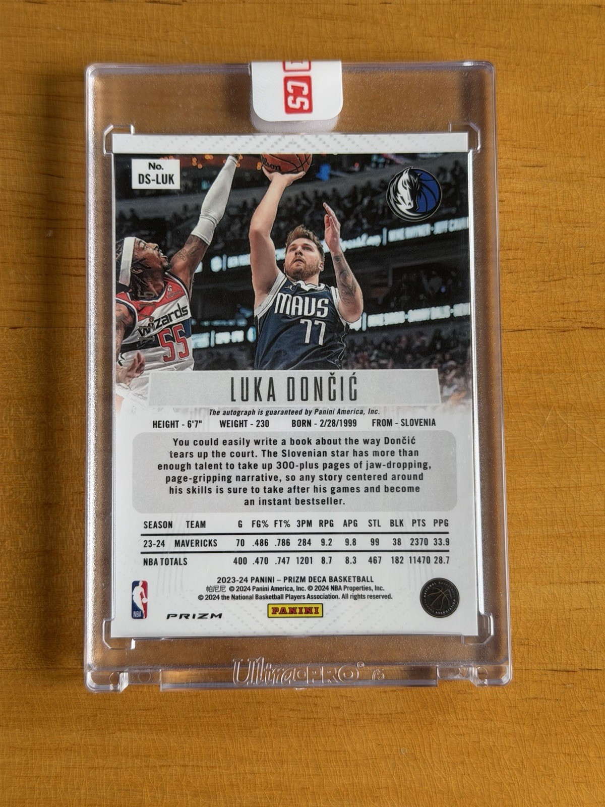 2023-24 Prizm Deca Luka Doncic On Card Auto FOTL Green Shimmer 11/15 Fresh π₯ view 2