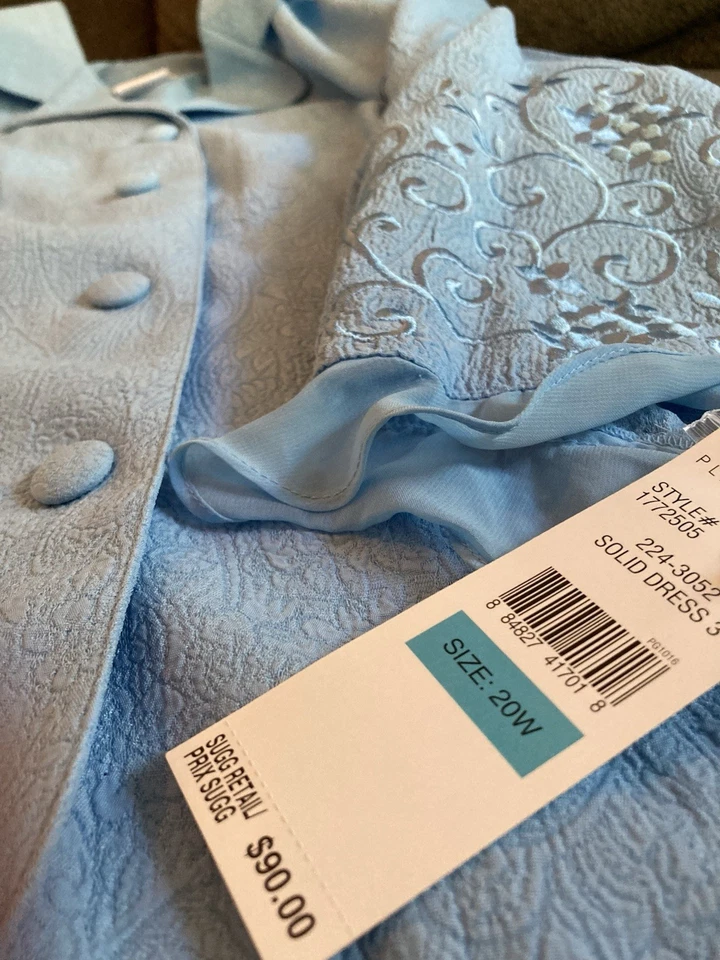 Traje Falda Larga Plaza South Bordado Bebé Azul 20W Foto 4 de 4