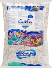 Natural 20 lbs Arag-Alive Reef Sand - Safe, pH-Stable Substrate for Marine Life