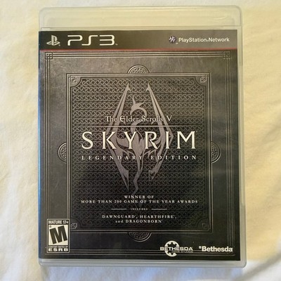 Elder Scrolls V: Skyrim Legendary Edition PS3 CIB w Map + Inserts Tested & Works