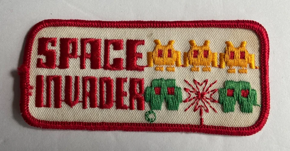 Vintage Rare Space Invader Patch - Arcade Videogame Atari Retro Embroidered - Image 2 of 4