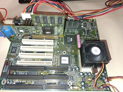 Retro Bundle: NMC- 5VM5 Super Sockel 7 Mainboard | AMD K6-2 350 | ATI Rage 128