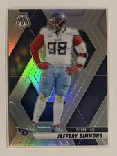 2025 Panini Mosaic Football Jeffery Simmons #81 Silver Mosaic Prizm Tennessee