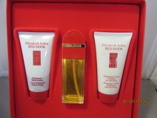 Elizabeth Arden Red Door Perfume Spray, Lotion, Cream 3-Piece Boxed Set New