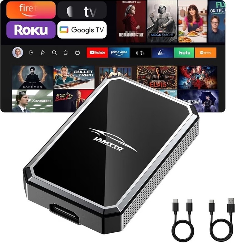 Wireless CarPlay Adapter, 2 in 1, HDMI Input for TV Stick, Switch to  Car Screen