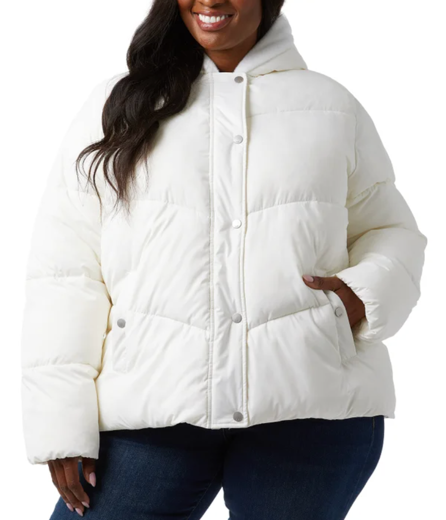 32 Degrees Women’s Quilted Jacket with Plush Lined Hood