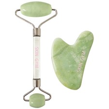 Skin Gym Jade Facial Roller  Gua Sha Tool Workout Set, Pack of 1,