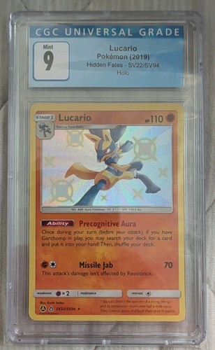 Lucario graded CGC 9 for sale on eBay