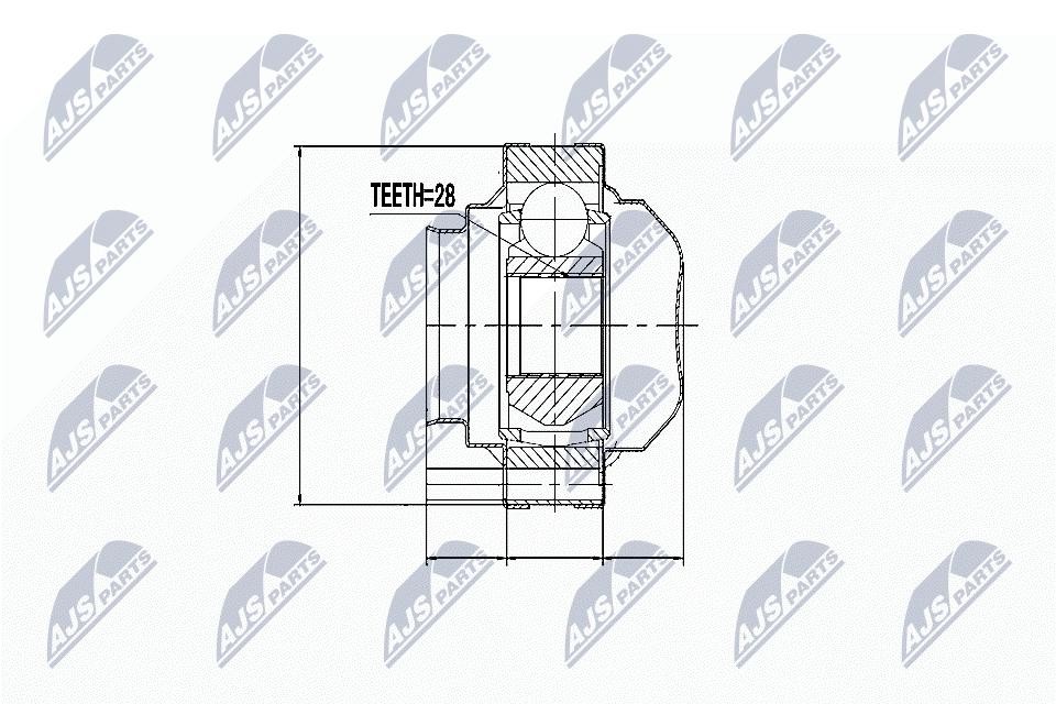 N.T.Y. NPW-VW-013.NTY Joint Kit, drive shaft for ALFA ROMEO,AUDI,SEAT,SKODA,VW - Image 4