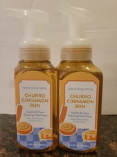 2 Two " CHURRO CINNAMON BUN" Gentle  Clean Foaming Hand Soaps Bath Body...