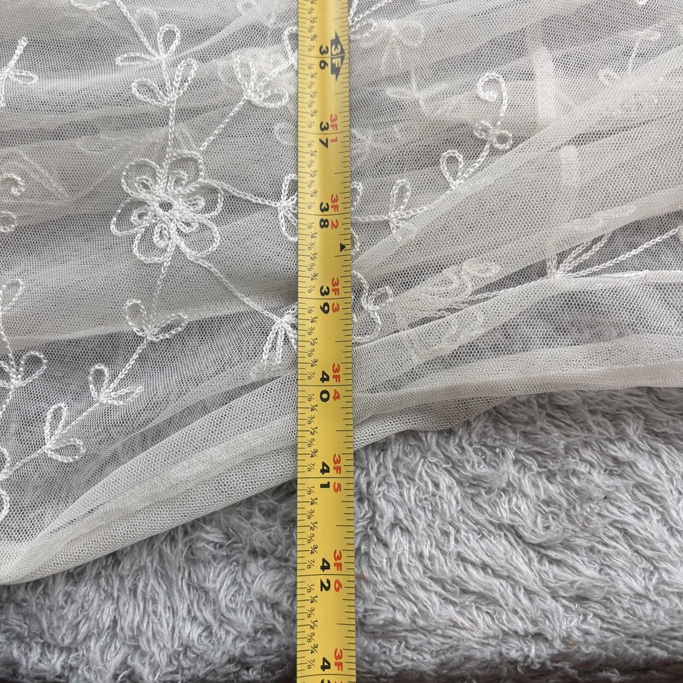 Vestido Victoria's Secret Mujer Grande Blanco Malla Transparente Maxi Vestido Lencería Floral Foto 4 de 4