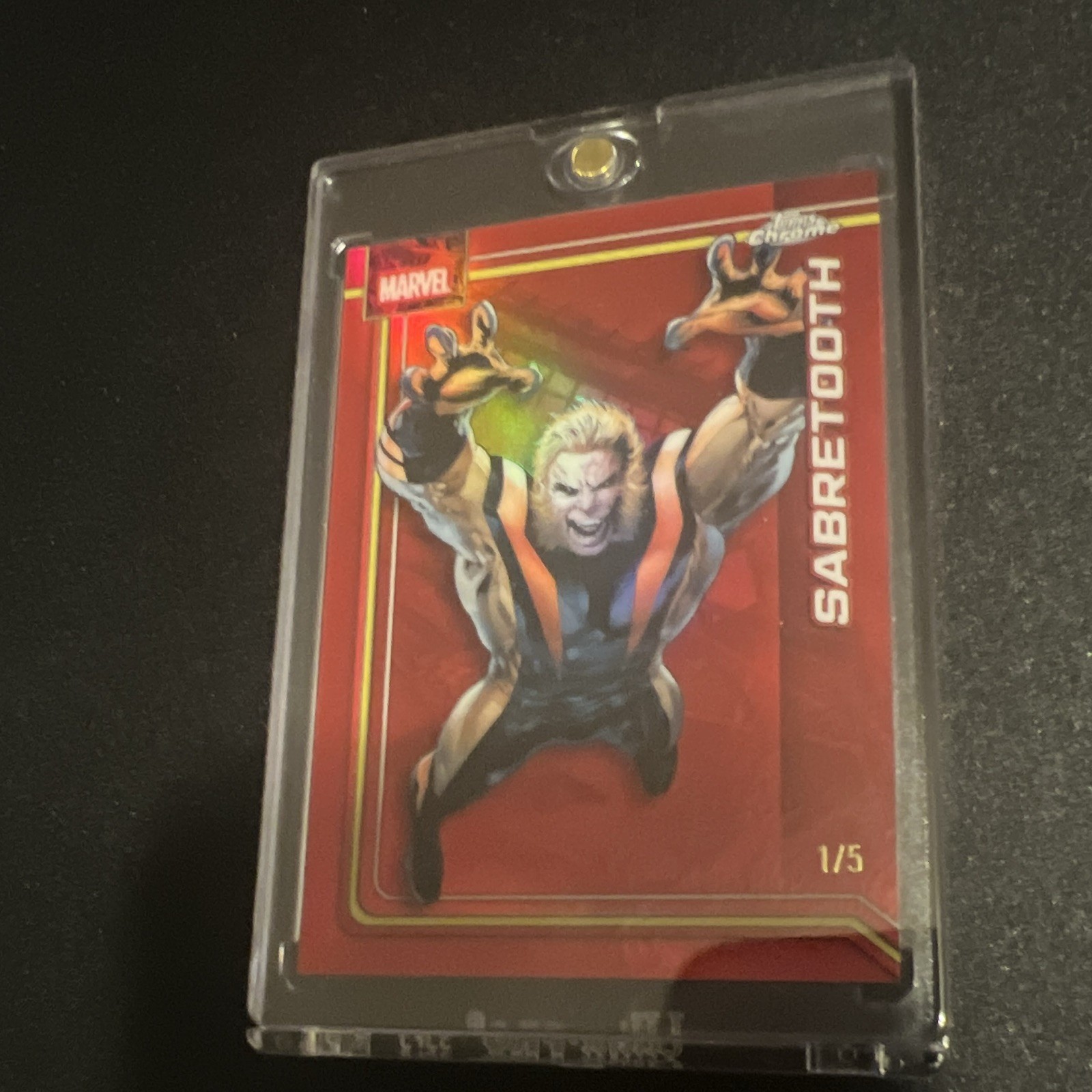 Topps Chrome Marvel Sabretooth #144 2026 Serial Numbered Red Parallel 1/5