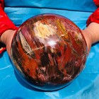 16.45 LB Large Natural Petrified Wood Agate Sphere Crystal Healing Specimen 4067 — photo 4