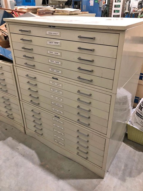 One Top For A 5 Drawer Mist Mayline Blueprint Map Flat File 7769w For Sale Online Ebay