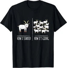 Goat Shirts _ Goat Lovers Farm Apparel Meme Pun Funny Goat Gift Unisex T-Shirt