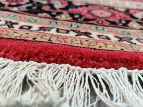 Vintage 6'7" Round Circle Hand Knotted Area Rug 100% Wool Oriental Bidjar 200 cm - Picture 10 of 23
