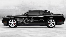 Swirl Design Tattoo Vinyl Decal Hood Reflective Truck Camo Sticker Car Vehicle