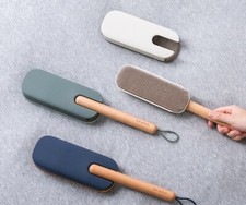 Pet Hair - Lint Remover - Wooden Handle - Loop Attached - Reusable