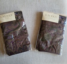RARE Ralph Lauren Bohemian Paisley Burgundy Euro Shams 2 for the price of one
