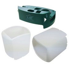 CALOTTA CHIUSURA CORPO MOTORE + GUSCIO SCOCCA BIANCO PER FOLLETTO VORWERK VK 121