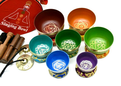 singing Bowl set of 7 - Tibetan Singing Bowls - Therapy - Meditation - Healing 