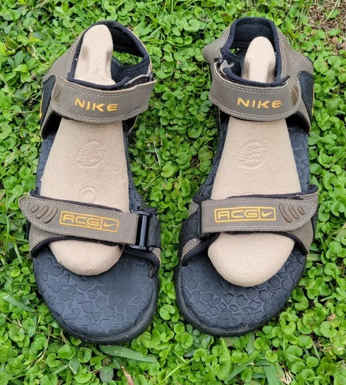 Double strap nike sales slides men's