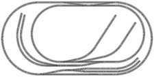 Bachmann E-Z Track Train Layout 043D Train Set HO Scale 5' X 10' DCC Switches