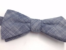  115 Countess Mara Men S Solid Blue Dress Suit Bow Tie Casual Adjustable Bowtie